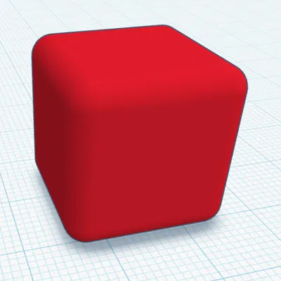 Mô hình khối lập phương bo góc Rounded Cube - File in 3D chất lượng
