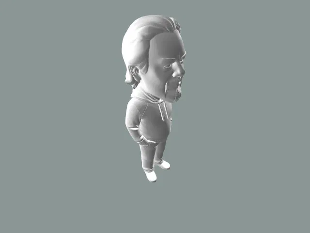 Mô hình 3D nhân vật Tim cách điệu - Tượng trang trí bàn làm việc - Image 1