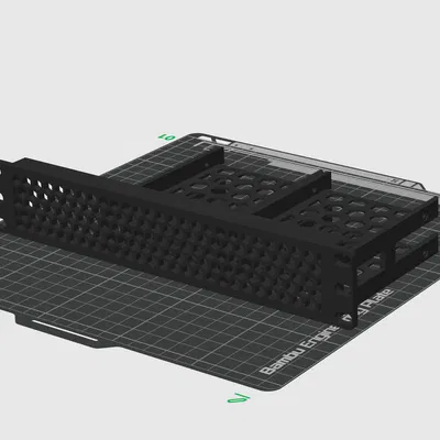 Mặt nạ rack 10 inch kèm giá gắn 4 ổ cứng 2.5 inch