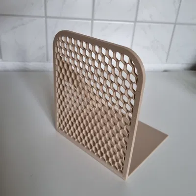 Kẹp giữ sách họa tiết tổ ong (Honeycomb Bookend V1) tối giản