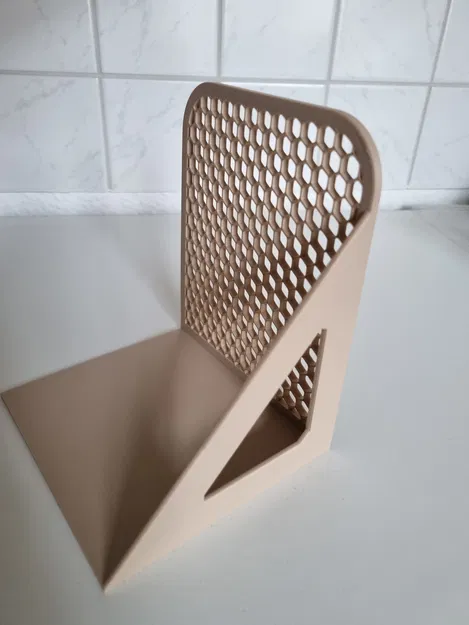 Kẹp giữ sách họa tiết tổ ong (Honeycomb Bookend V1) tối giản - Image 3