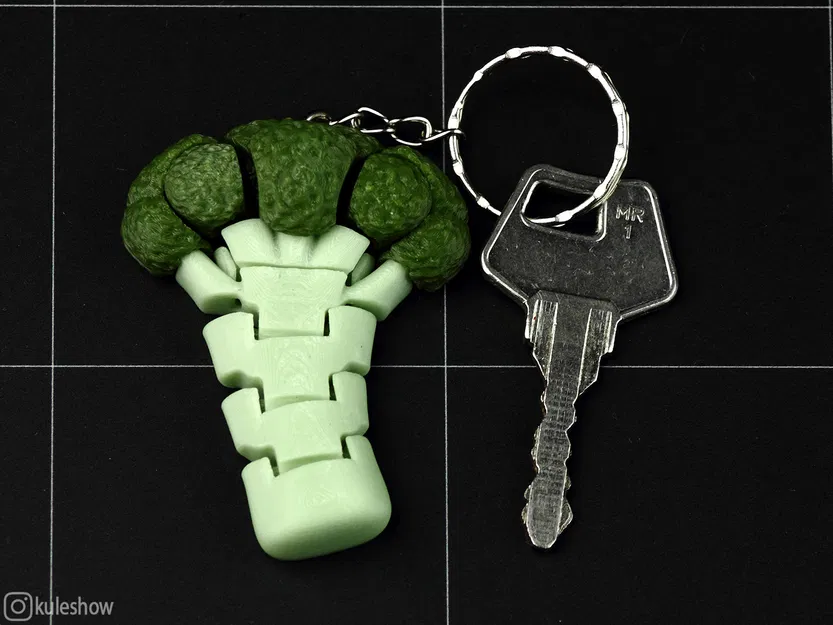 Móc khóa bông cải xanh (Broccoli) linh hoạt - Image 1