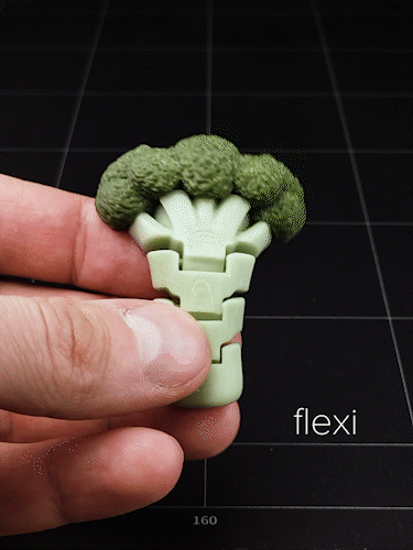 Móc khóa bông cải xanh (Broccoli) linh hoạt - Image 2