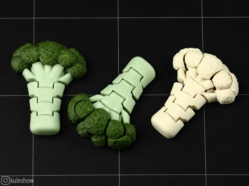 Móc khóa bông cải xanh (Broccoli) linh hoạt - Image 3