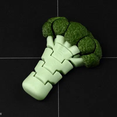 Móc khóa bông cải xanh (Broccoli) linh hoạt