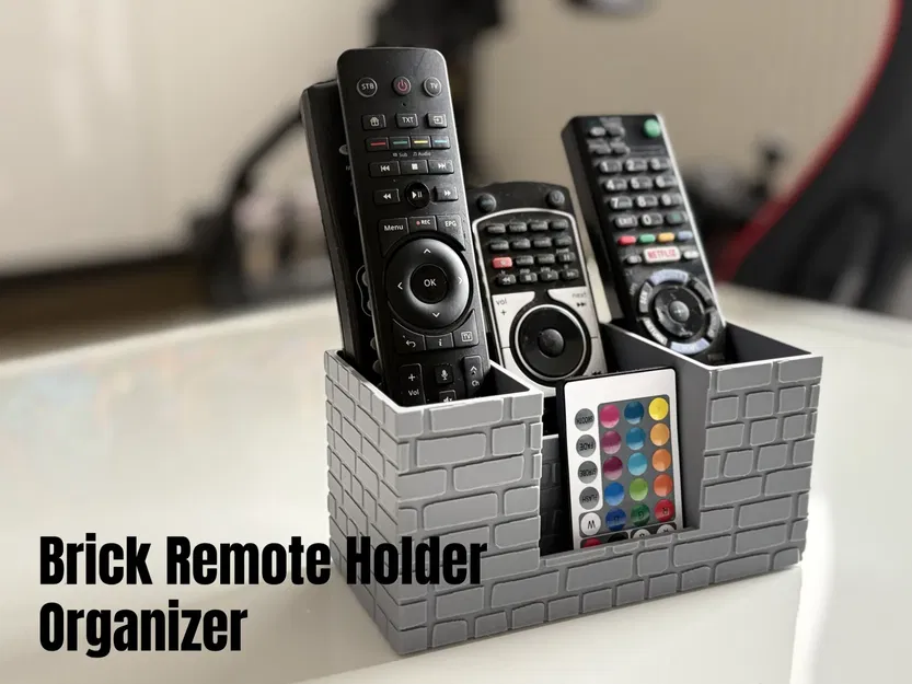 Khay Đựng Điều Khiển Từ Xa (Remote) Họa Tiết Gạch 3D Sang Trọng - Image 1