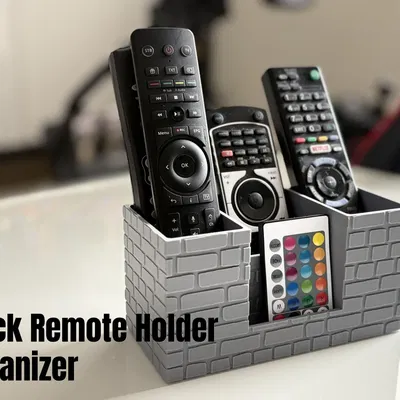 Khay Đựng Điều Khiển Từ Xa (Remote) Họa Tiết Gạch 3D Sang Trọng