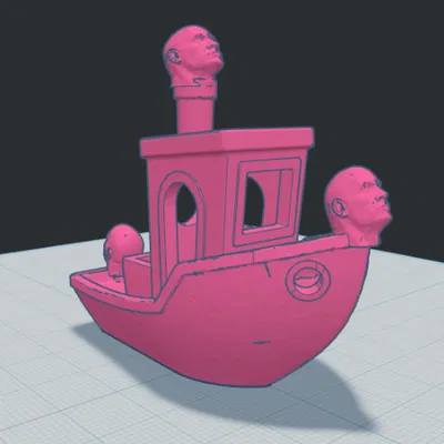 Mô hình The Rock Benchy độc lạ cho máy in 3D