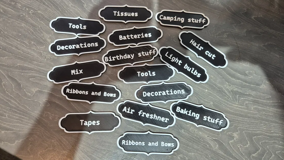 Bảng nhãn dán phong cách Vintage - Image 1