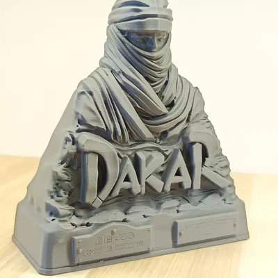 Tượng bán thân tay đua Dakar Rally - Mô hình trang trí Motorsport độc đáo