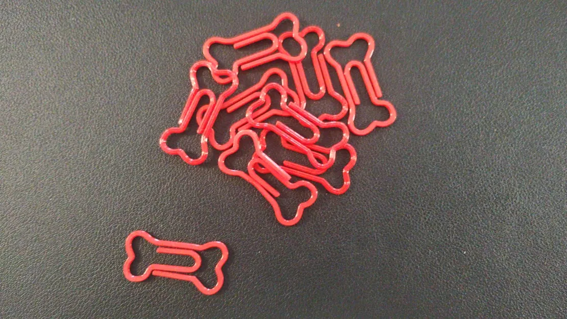 Kẹp giấy hình xương 3D - Phụ kiện văn phòng độc đáo và dễ thương - Image 1