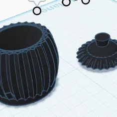 Hũ đựng đồ đa năng có nắp đậy - Mô hình in 3D tiện dụng