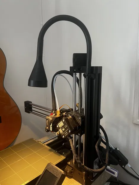 Giá đỡ đèn IKEA Nävlinge cho thanh nhôm 3030 trên Prusa MINI - Image 1