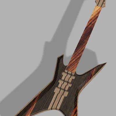 Ashes - Mẫu đàn guitar thiết kế cho máy CNC