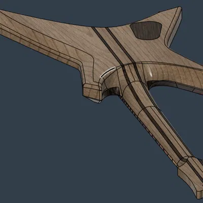 Ashes - Mẫu đàn guitar thiết kế cho máy CNC