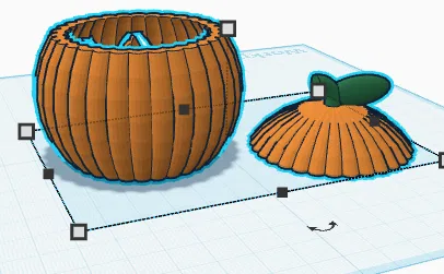 Mô hình hũ bí ngô (Pumpkin cup) in 3D dễ thương - Image 1