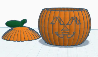 Mô hình hũ bí ngô (Pumpkin cup) in 3D dễ thương - Image 3