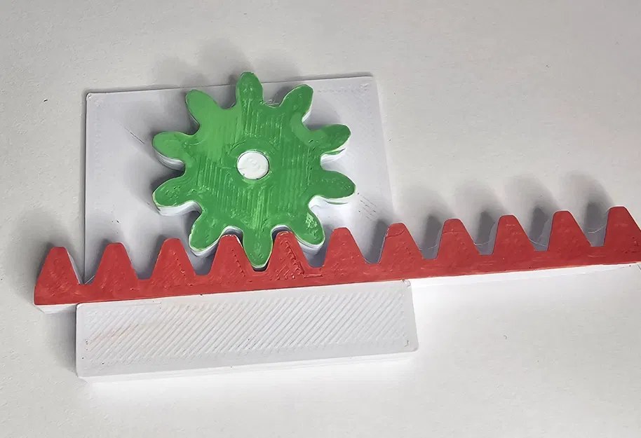 Mô hình bánh răng thanh răng (Rack and Pinion) - Đồ chơi fidget độc đáo - Image 1