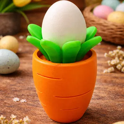 Giá Đỡ Trứng Hình Củ Cà Rốt – Đồ Trang Trí Lễ Phục Sinh