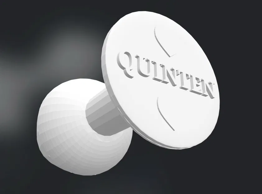 Nút trang trí cá nhân hóa khắc tên Quinten - Image 1