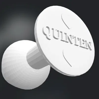 Nút trang trí cá nhân hóa khắc tên Quinten