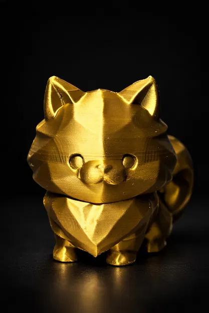 Mô hình mèo chibi phong cách Low Poly - Image 2