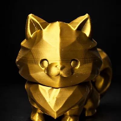 Mô hình mèo chibi phong cách Low Poly