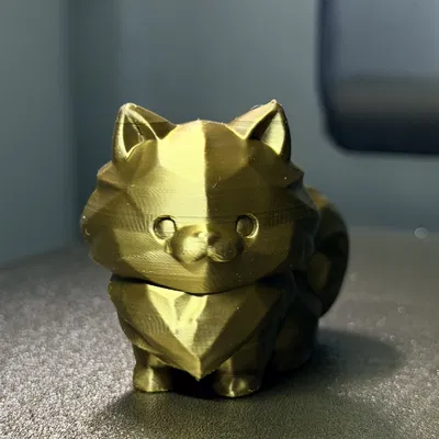 Mô hình mèo chibi phong cách Low Poly