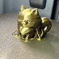 Mô hình mèo chibi phong cách Low Poly - Thumbnail 4