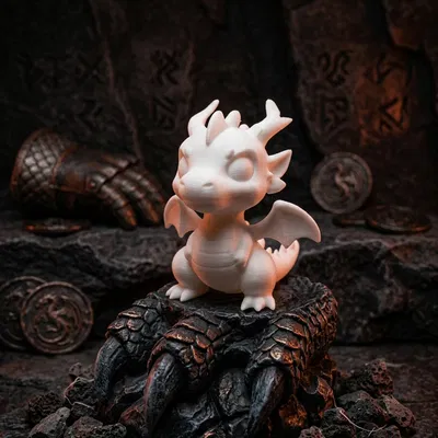 Mô hình chú rồng nhỏ dễ thương trang trí bàn làm việc