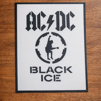 Mô hình treo tường AC/DC BLACK ICE