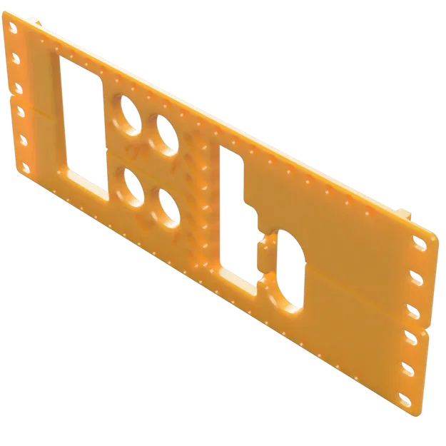 Tấm Panel 2U M3M cho Tủ Rack Mini 10 inch - Image 1