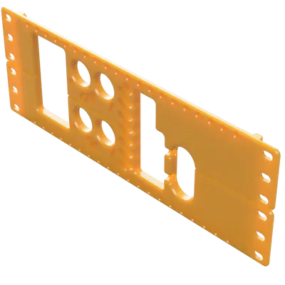 Tấm Panel 2U M3M cho Tủ Rack Mini 10 inch