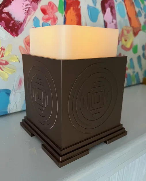 Chân nến phong cách Á Đông độc đáo - Phụ kiện trang trí in 3D - Image 1