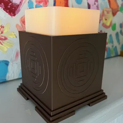 Chân nến phong cách Á Đông độc đáo - Phụ kiện trang trí in 3D