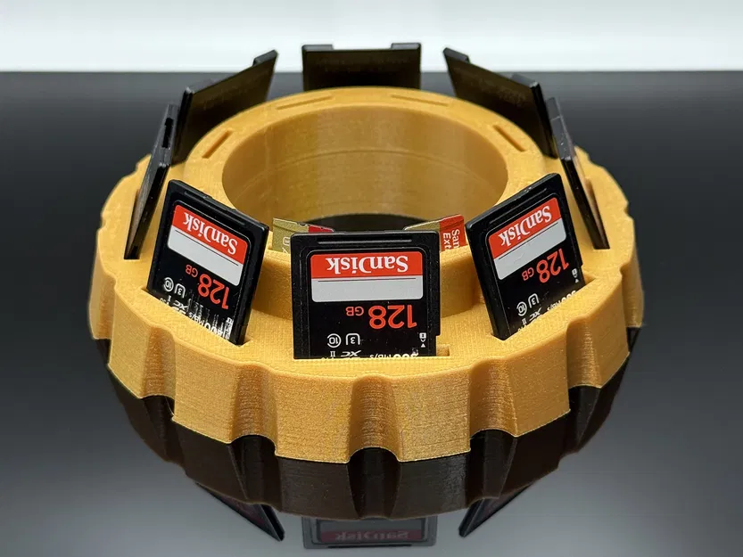 Khay Đựng Thẻ Nhớ SD Dạng Tỏa Tròn – Hộp Tổ Chức 16 Khe Cắm Cho Máy Ảnh - Image 1