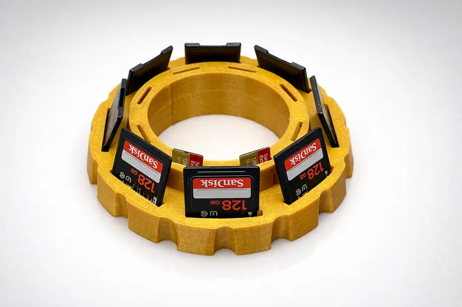 Khay Đựng Thẻ Nhớ SD Dạng Tỏa Tròn – Hộp Tổ Chức 16 Khe Cắm Cho Máy Ảnh - Image 2