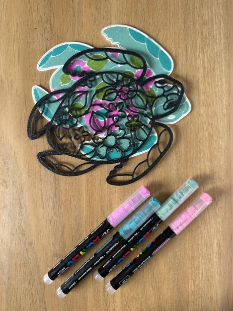 Rùa - Mô hình tô màu 2 phần - Image 4