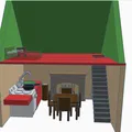 Mô hình nhà đồ chơi 3D cho bé sáng tạo (Kids Play House) - Thumbnail 1