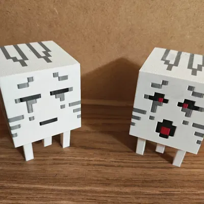 Mô hình 3D Ghast trong Minecraft - Tự in không cần hỗ trợ