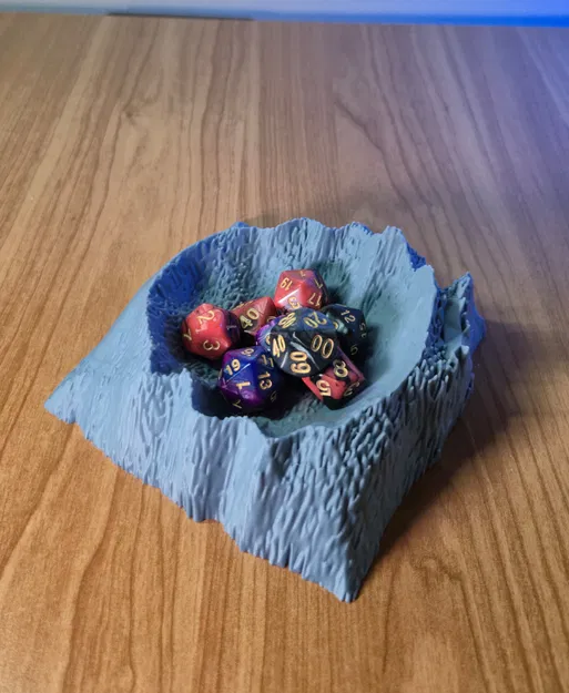 Khay để bàn hình hố thiên thạch (Lunar Crater Desk Tray) - Image 1