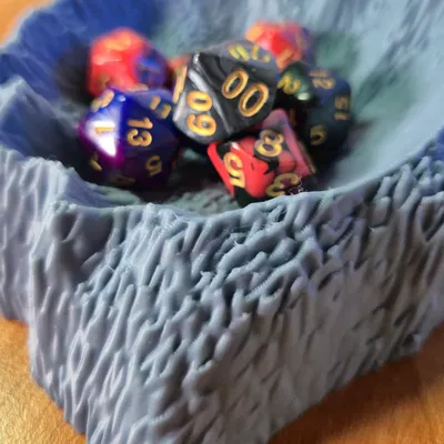 Khay để bàn hình hố thiên thạch (Lunar Crater Desk Tray)