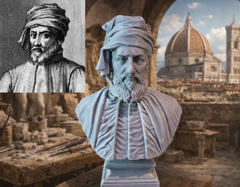 Donatello (Donato di Niccolò di Betto Bardi) – Tượng bán thân - Image 1