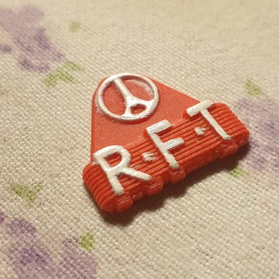 Mô hình huy hiệu RFT Plakette trang trí thiết bị cổ điển