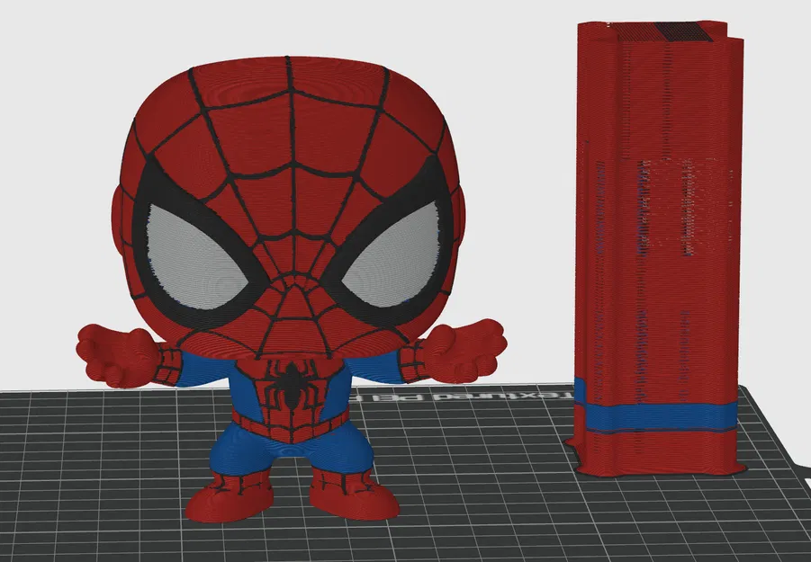 Mô hình Spider-Man phong cách Funko Pop (Hỗ trợ đa màu cho Bambu/Prusa MMU) - Image 4