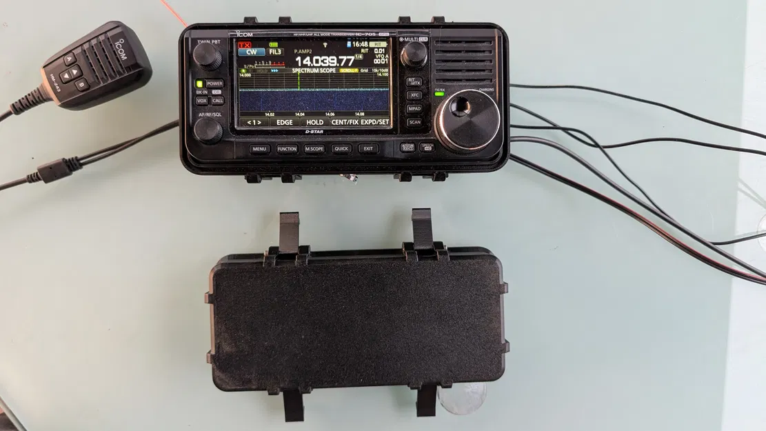 Hộp bảo vệ cứng cáp cho Icom IC-705 - Phiên bản Open Frame - Image 2