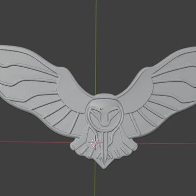 Mô hình trang sức mặt dây chuyền và trâm cài áo hình cú mèo độc đáo