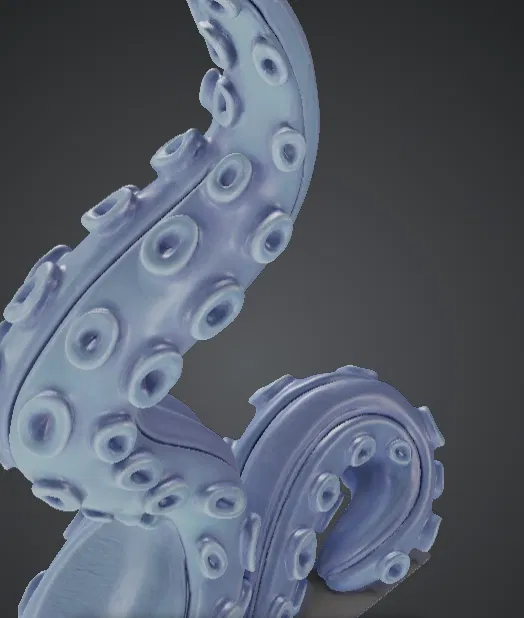 Mô hình 3D giá đỡ tay cầm hình xúc tu cách điệu - Image 2