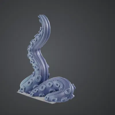 Mô hình 3D giá đỡ tay cầm hình xúc tu cách điệu