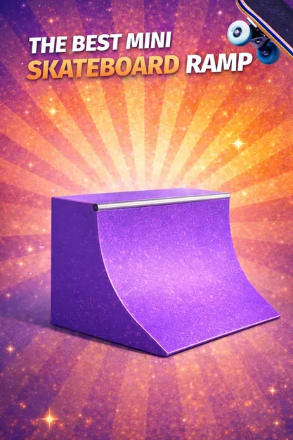 Mô hình đường dốc trượt ván mini (Mini Skateboard Ramp) cực chất - Image 1